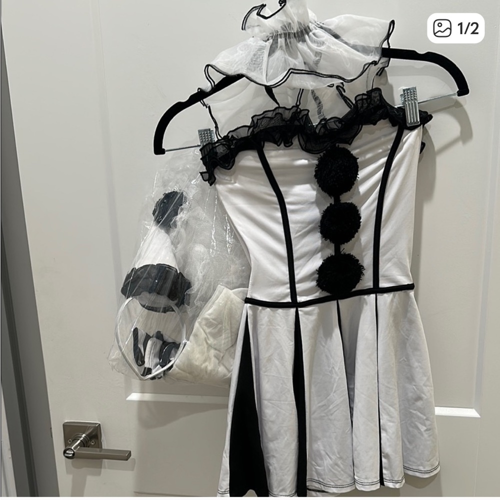 REPOSH- Dollskill Pierrot Clown Costume